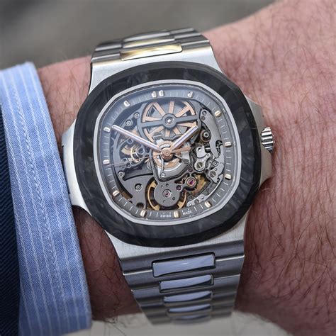 patek philippe nautilus skeleton.